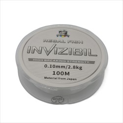 Fir monofilament pentru pescuit, Regal Fish, lungime 100 m, diametru 0.10 mm, 2.80 kg, culoare transparent